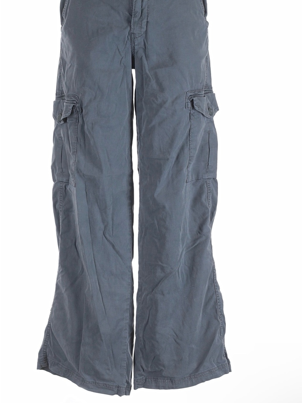 American Eagle Outfitters women’s Wide Leg Cargo stretch Pants in Slate Blue